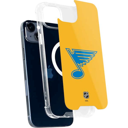 NHL St. Louis Blues Solid Background iPhone 15 MagSafe Case